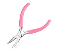 LEONTOOL Petite pince à bec courbé de 12,7 cm pour la fabrication de bijoux, pince à bec courbé avec mâchoires lisses, mini pince à bec incurvé pour la fabrication de bijoux pour l'artisanat