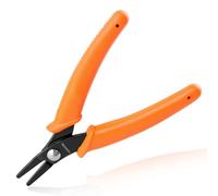 LEONTOOL Pince à bec plat fin de 14 cm avec mâchoire lisse, pince à bijoux de précision micro pince à bec pour la fabrication de bijoux, les loisirs créatifs, le redressement de fils