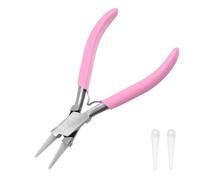 LEONTOOL Pince à Bec Rond à Mâchoires Nylon pour Bijouterie, Mini Mâchoires Douces Coniques, Embouts de Rechange, Pour Perlage, Bouclage, Formage de Fil, Loisirs Créatifs