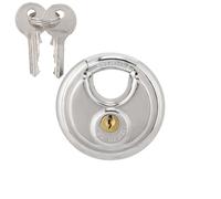 Leopacat Cadenas Rond à Cylindre, Cadena Remorque, Cadena A Clef Pour L'ExtéRieur, éTanche, Cadenas à Disque Avec Clé Pour éColes, Gymnases Et Casiers De Sport, Armoires, Caisses