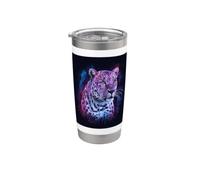Leopard majestueux avec un look magique Gobelet isotherme en acier inoxydable double paroi