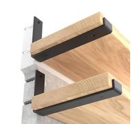 LEOPO Lot de 6 supports d'étagère de 30,5 cm pour étagère flottante à monter soi-même, support robuste de 0,6 cm d'épaisseur, 28,6 x 15,2 x 3,8 cm