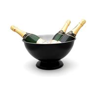 Leopold Vienna Vasque Champagne, Seau Bouteille Inox Ø 35x18,7 cm - Noir | Seau à Champagne pour 3 Bouteilles, Seau à Glace sur Pied, Idéal pour Fêtes, Réceptions et Présentations Élégantes