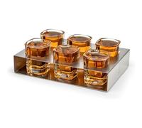 Leopold Vienna - Verres à shot avec plateau - set de 6 verres à shot