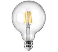 Leo's Light E27 Ampoules LED 12W Edison Vintage G125, Blanc Chaud 2700K, 1200LM, Equivalent à Ampoule Incandescente 100W, Ampoule Rétro à Filament, Rétro Antique Lampe décorative (Clear, 12W)