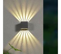 Leoshi Applique Murale extérieure Multi-Angles 7 Faisceaux/5 Faisceaux d'éclairage Lampe de Lavage Murale en Aluminium Applique Murale LED élégante Lanterne Murale étanche antirouille Moderne pour