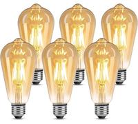 Lepro Ampoules Vintage E27 ST64 470LM, 4.8W ≈ 40W, 2500K, Angle 360°, 6 Pcs