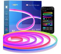 LEPRO Lepro N1 IA Ruban LED 10 m RGBIC 96 LED/m IP65 - App, Alexa/Google, Music Sync, contrôle segmenté