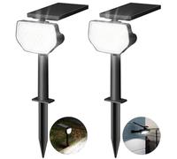 Lepro Lot de 2 Spot Solaire Exterieur Puissante 43 LED 6500K Lumière Froid