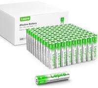 Lepro Piles Alcalines AAA - Lot de 100-1,5V LR03 -Haute Capacité 1200 mAh | Batteries AAA pour Le Quotidien, Ultra Alcalines Piles Anti-Fuite, Anti-Corrosion Idéale pour Jouet, Réveil, Télécommande