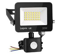 Lepro 20W LED Projecteur avec détecteur de mouvement extérieur, 1700LM Projecteur extérieur 5000K blanc froid super lumineux, IP65 Projecteur étanche, Lumière extérieure idéale pour jardin, cours, gar