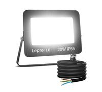 Lepro Projecteur LED Extérieur 20W, 1700LM, 5000K Blanc Froid, IP65 Étanche, Éclairage de Sécurité Pour Jardin, Cour, Garage