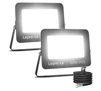 Projecteur extérieur LED Lepro 50 W, 2 pièces, 4250 LM, super lumineux, IP65, extérieur.