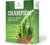 LERAVA CHAMPION - Graines de gazon résistantes à la sécheresse - Convient aux endroits secs et ensoleillés - Graines de gazon résistantes au piétinement et à l'usure - 70m²