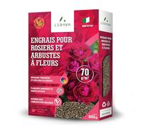LERAVA® Engrais Rosier et Arbustes à Fleurs (800 g) - Engrais Bio Naturel - Favorise Croissance Vigoureuse et Couleurs Éclatantes - Engrais Rosier Extérieur et Plantes Fleuries - 100% Made in Italy