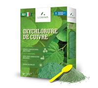 LERAVA Oxychlorure de Cuivre (2x800 g) - Aux maladies fongiques pour Jardin et Arbres Fruitiers - Traitement Mildiou et Cloque du Pêcher - Engrais foliaire pour Vigne, Tomate et Fraisier