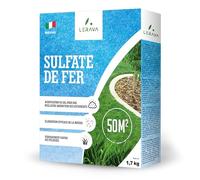 LERAVA Sulfate de fer granulé [50 m²] - Engrais pour plantes et jardins - Sulfate ferrique - Fer pour gazon et arbres