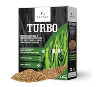LERAVA® Turbo gazon à semer pousse rapide - (360m²) - pelouse à semer pour ombre et zones fraîches - 98% pureté - pelouse rustique vert vif - semence gazon résistante