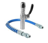 leruiyezs Embout Pompe à Graisse Renforcé avec Tuyau Flexible 30 cm Grease Gun Coupler à Verrouillage Rapide Résistant Haute Pression pour Graisseur Manuel Pneumatique et Électrique