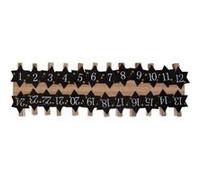 Les 24 pinces de l'avent pour Noel Beige G