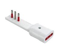 Les AMAZONS STORE ROSI ADAPTATEUR 90° ULTRAPITE 10A 2P+T/PRISE 10A 2P+T BLANC SÉRIE EMILIA Flat