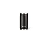 LES ARTISTES Paris A-1872, Canette isotherme, Thermos 280 ml, Gourde isotherme sans BPA, Réutilisable, Bec verseur rabattable avec paille, Acier Inoxydable, Design Black