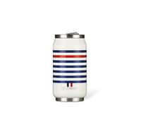 LES ARTISTES Paris A-4250, Canette isotherme, 280 ml, Gourde isotherme sans BPA, Réutilisable, Bec verseur rabattable avec paille, Acier Inoxydable, Design Sailor
