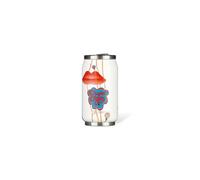 LES ARTISTES Paris A-4346, Canette isotherme, 280 ml, Gourde isotherme sans BPA, Réutilisable, Bec verseur rabattable avec paille, Acier Inoxydable, Design Chupa Kiss