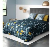 Les Ateliers du Linge - Parure Lunaria pour lit Double - Housse de Couette 240x220 cm et 2 taies d'oreiller 63x63 cm - 100% Coton Bio - Motif imprimé