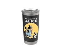 Les Aventures d'Alice et du Lapin Blanc Monde Fantastique Gobelet isotherme en acier inoxydable double paroi