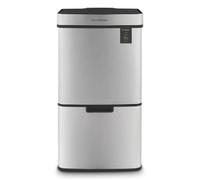 Les Collectors N°1012, poubelle à capteur Capacité 69 L, acier inoxydable brossé