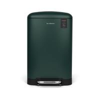Les Collectors – Poubelle à pédale N°501 – 20 L, acier inoxydable, seau amovible, vert canard
