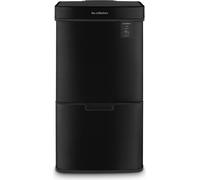 Les Collectors Poubelle à capteur noire N°1015, Capacité 69L, 3 compartiments (47+11+11L), Ouverture supérieure automatique, Système de détection infrarouge, Fermeture silencieuse, Design