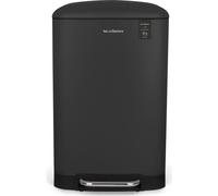 Les Collectors Poubelle à pédale pour la cuisine N°531, Acier inoxydable, Gris anthracite, Capacité 20 l