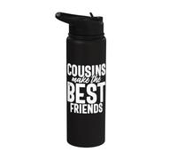 Les cousins font les meilleurs amis cousins Stainless Steel Insulated Water Bottle