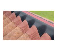 LES ELEMENTAIRES Closoir souple pour faitage et aretier 310mm x 30ml Rouge - Accessoires charpente couverture et étanchéité