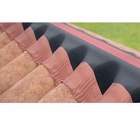 LES ELEMENTAIRES Closoir souple pour faitage et aretier 390mm x 30ml Rouge - Accessoires charpente couverture et étanchéité