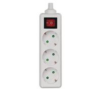 Les eMOS 3 Prises schuko avec Interrupteur, dG-dC03K p13C