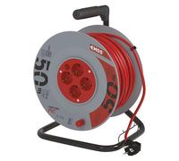 Les eMOS kabeltro lMER 4 Prises, 50 m avec fiche schuko-dG - 4ZR dB04 hJR - 4