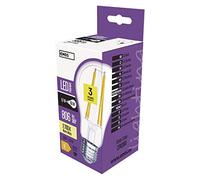 Les emos * Model A + +, ampoule LED Filament A60 A + + 6 W E27 Blanc Chaud, verre, 6 watts, E27, transparent, 6 x 6 x 11 cm