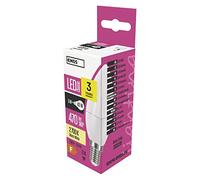 Les emos zq3220 Ampoule LED a +, Classic Candle, blanc chaud, verre, 6 W, E14, transparent, 4 x 11 cm