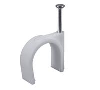 Les épingles, Clips à clous for câbles, 100 pièces, en acier, plastique et Nylon, ronds de 4 50mm(20mm)