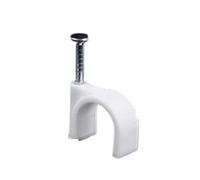 Les épingles, Serre-câbles avec clous en acier blanc 4-10mm 100pcs(9mm)