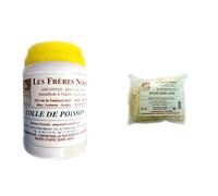Les Frères Nordin 253520 Colle de Poisson 250ml, Incolore & Mèche Extra Fine pur coton - 150 g - Blanc