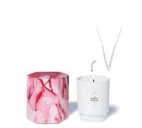 Les Jardins de Kyoto Bougie Fleur de Cerisier avec Bijou - Collier Argent - 250g