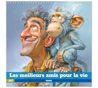 Les meilleurs amis pour la vie - Humour (Calendrier mural carré 2027 30 x 30 cm) Calendrier double avec une page pour vos prises de notes