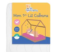 LES NOURSONS - Matelas Enfant/Bébé 80x160 cm - Idéal pour Lit Cabane/Lit Gigogne - Réversible - Oeko Tex - Garantie 2 Ans