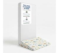 LES NOURSONS Pack Sommeil Bébé - Matelas Réversible 60x120 cm & Plan Incliné Confort Sweety - Housse Coton Doux - sans Traitement Chimique - Certifié Certipur