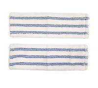 Les Nouveaux Textiles - Lot de 2 Housses Plates Microfibre Grattantes 40 x 14 cm - pour Balai Combiné - Ultra Absorbantes - Tous Types de Sols - Lavables en Machine