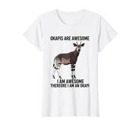 Les okapis sont géniaux, Je suis génial, Donc Je suis Un Okapi T-Shirt Graphique avec Valeur, Femme, Blanc, S